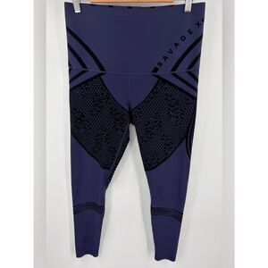 Savage X Fenty special FX ocean cavern velvet floral blue legging women’s 2X